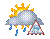 Regenschauer, rtlich gefrierend